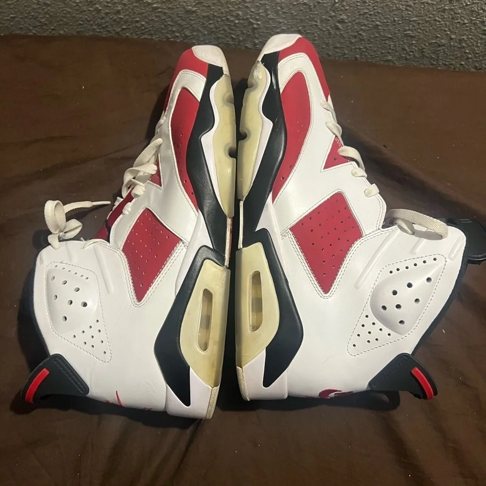 Nike Black and White Sneakers Nike Retro 6 Carmine OG